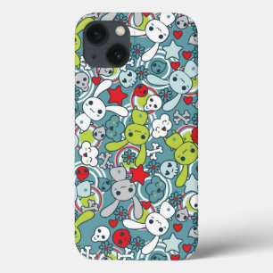 Coques Pour iPhone motif bleu de kawaii