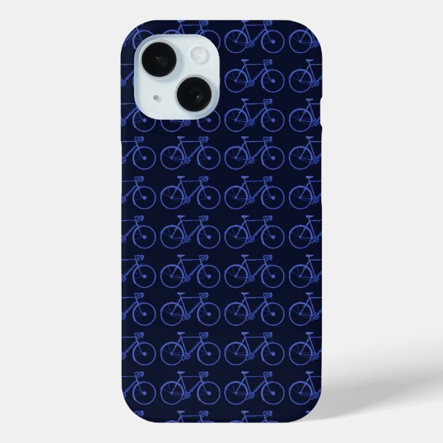 Coques Case-Mate iPhone Motif bleu de vélos (Verso)