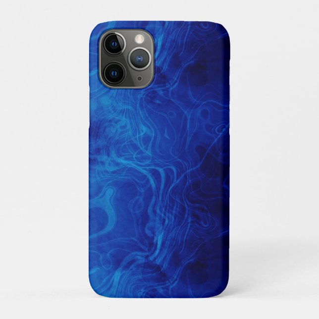 Coques Case-Mate iPhone Motif bleu électrique dramatique (Dos)