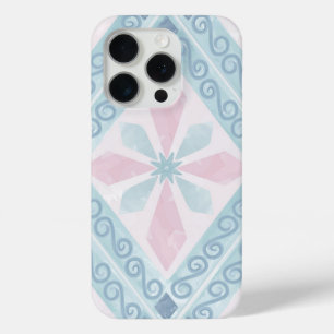 Coque Case-Mate iPhone motif bleu en forme de diamant