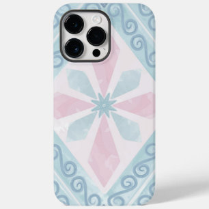 Coque Case-Mate iPhone motif bleu en forme de diamant