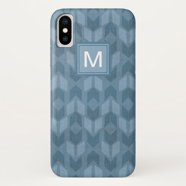 Coques Case-Mate iPhone Motif bleu extérieur de flèche d'étape | du (Dos)