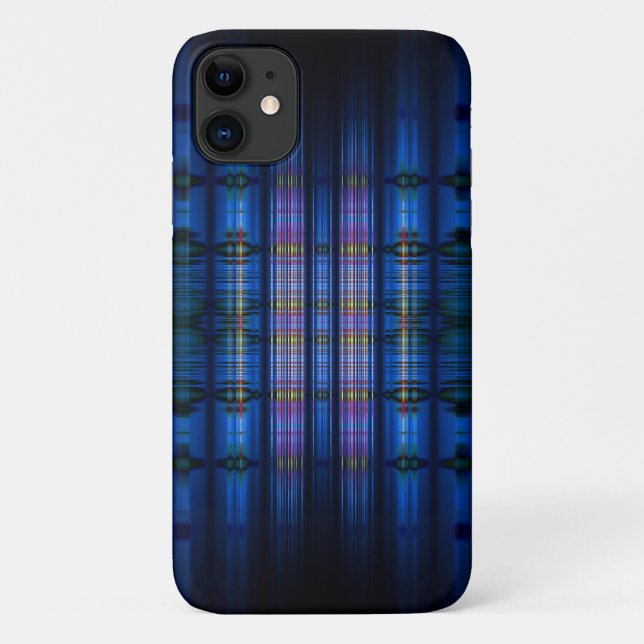 Coques Case-Mate iPhone Motif bleu foncé (Dos)