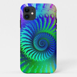 Case-Mate iPhone Case Motif bleu fou de fractale