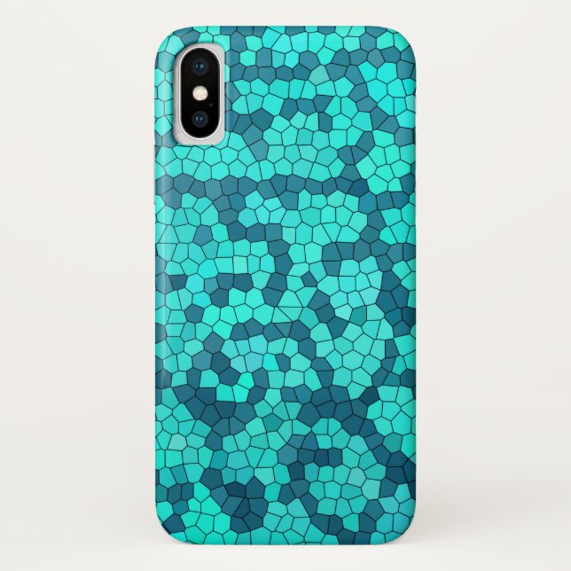 Coques Case-Mate iPhone Motif bleu Turquoise turquoise (Dos)