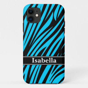Coques Pour iPhone Motif Blue Black Stripes