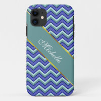 Motif Blue Sapphire Chevron