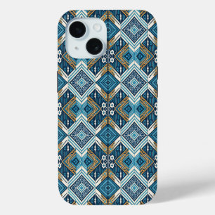 Coque Case-Mate iPhone Motif boho symétrique bleu 18583 b xl