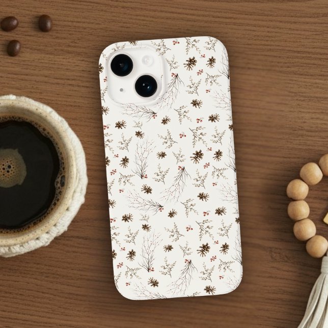 Coques Case-Mate iPhone Motif Boho Woodland Winterberry (Créateur téléchargé)