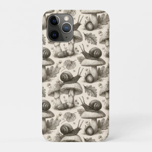 Case-Mate iPhone Case Motif Botanica Vintage d'Escargots et de Champigno