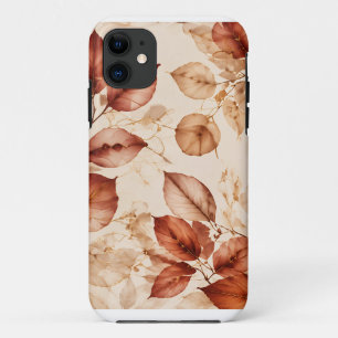 Case-Mate iPhone Case Motif botanique de feuilles d'automne en cuivre do