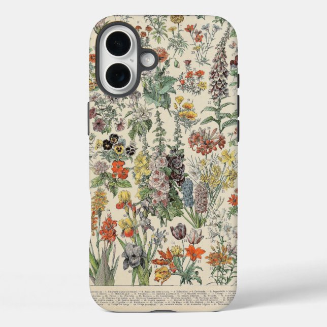 Coques Case-Mate iPhone Motif botanique vintage (Verso)