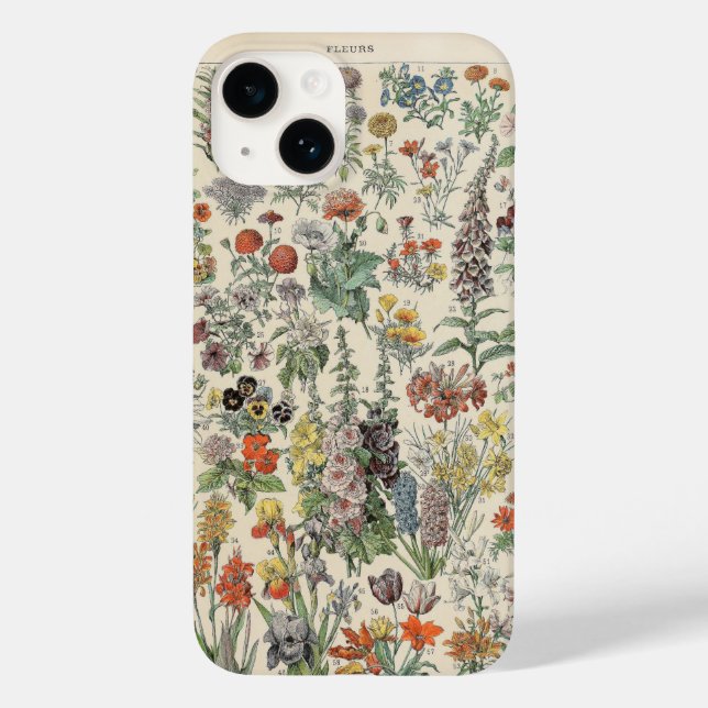 Coques Case-Mate iPhone Motif botanique vintage (Verso)