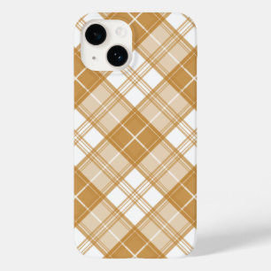 Coque Case-Mate iPhone Motif Brown Tartan blanc yxm0uat9