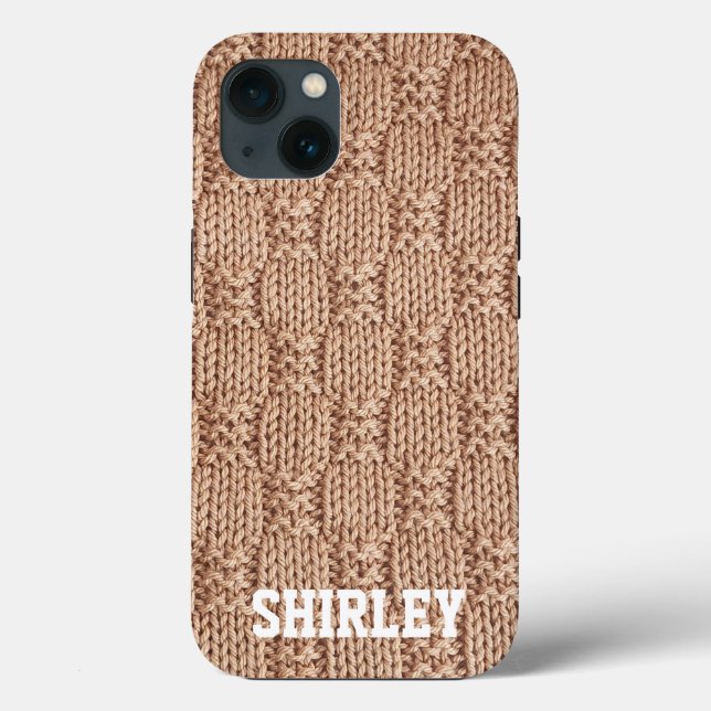 Coques Case-Mate iPhone Motif Bubble Knit Stitch par Shirley Taylor (Verso)