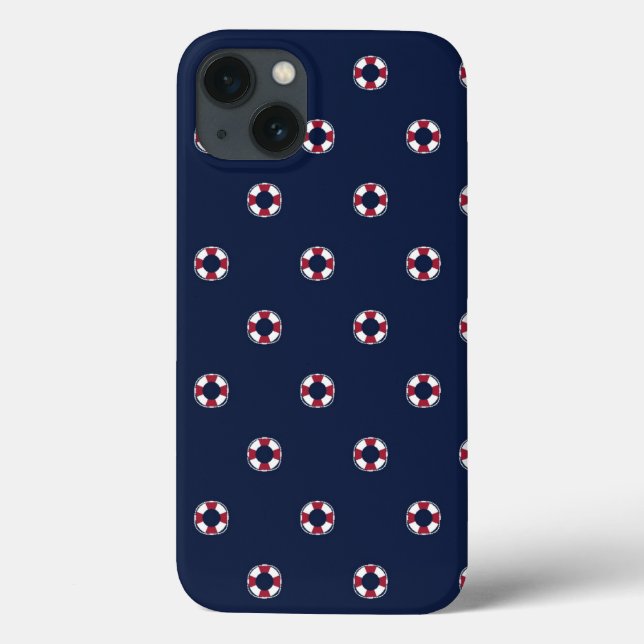 Coques Case-Mate iPhone Motif Buoy Rouge Et Blanc (Verso)