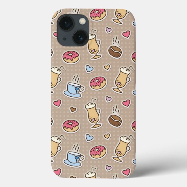 Coques Case-Mate iPhone Motif café (Verso)