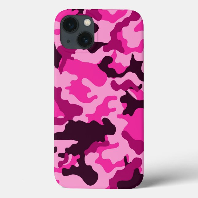 Coques Case-Mate iPhone Motif Camo rose (Verso)