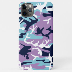 Case-Mate iPhone Case Motif Camo - Violet Marine Bleu Blanc