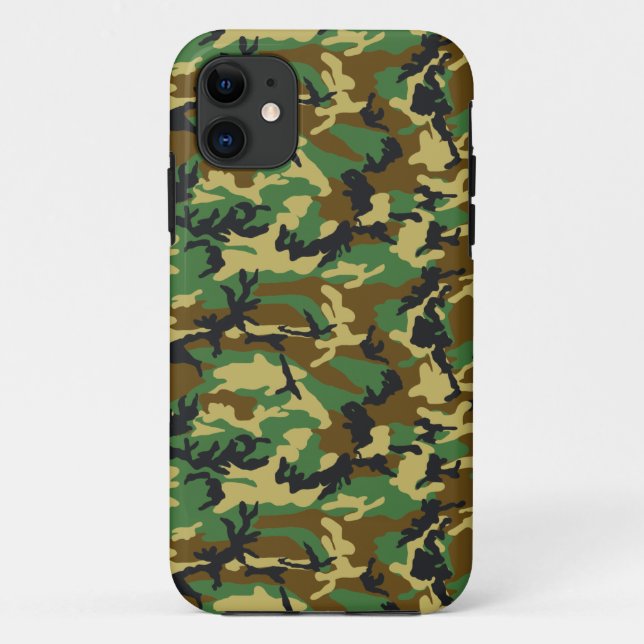 Coques Case-Mate iPhone Motif Camo Woodland (Dos)