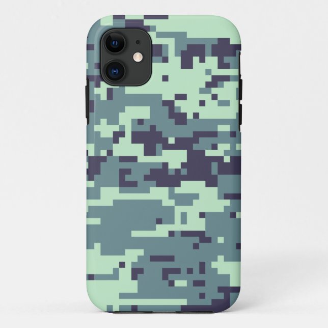 Coques Case-Mate iPhone Motif camouflage numérique arctique (Dos)