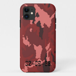 Case-Mate iPhone Case Motif camouflage rouge rose camouflage bordeaux