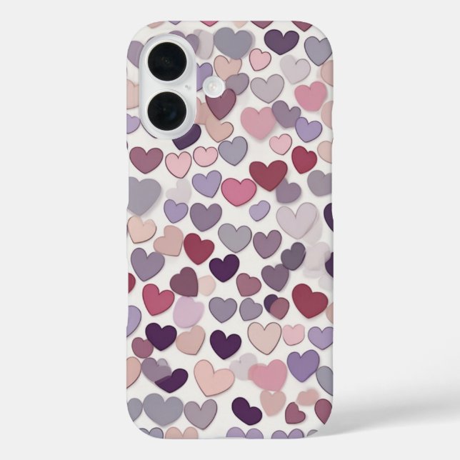 Coques Case-Mate iPhone Motif cardiaque géométrique (Verso)
