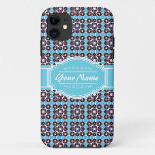 Etui iPhone Case-Mate Motif Carré Aqua Turquoise Personnalisé