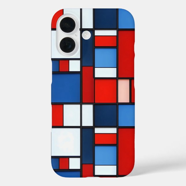 Coques Case-Mate iPhone Motif Carré coloré (Verso)