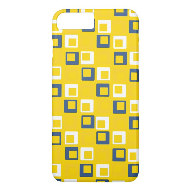 Coques Case-Mate iPhone Motif Carré géométrique Abstrait (Dos)