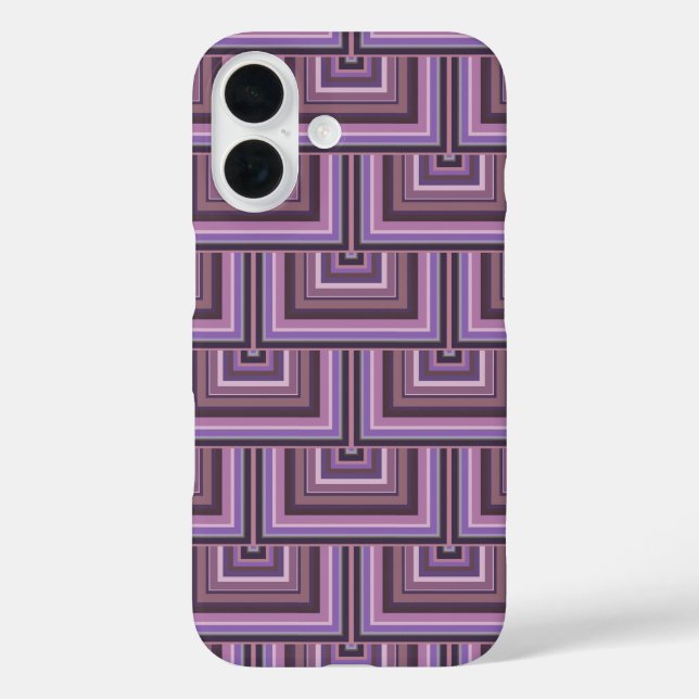 Coques Case-Mate iPhone Motif carré rayures (Verso)