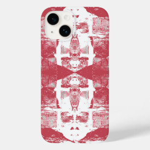 Coque Case-Mate iPhone Motif Carré rouge et blanc