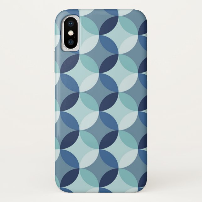 Coques Case-Mate iPhone Motif Cercle bleu (Dos)