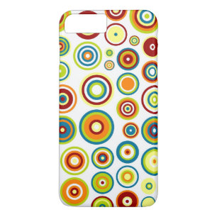 Etui iPhone Case-Mate Motif Cercles Abstraits Brown à citron bleu oran