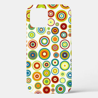 Case-Mate iPhone Case Motif Cercles Abstraits | Brown à citron bleu oran