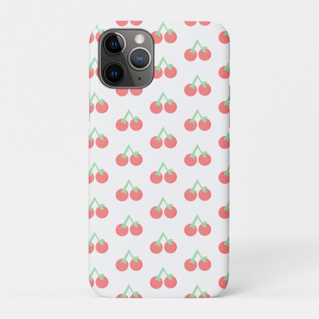 Coques Case-Mate iPhone Motif Cerises Roses (Dos)