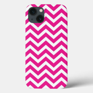 Etui iPhone Case-Mate Motif chaud rose et blanc Chevron