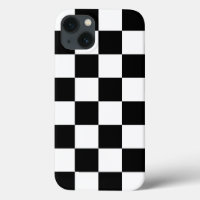 Motif Checkered noir et blanc audacieux