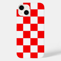 Motif chèque À damiers blanc rouge