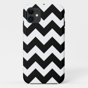 Coque Case-Mate Pour iPhone Motif Chevron noir et blanc Zigzap
