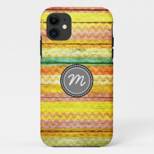 Coque Case-Mate iPhone Motif Chevron sur bois vintage