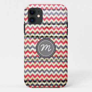 Coque Case-Mate iPhone Motif Chevron sur bois vintage #8