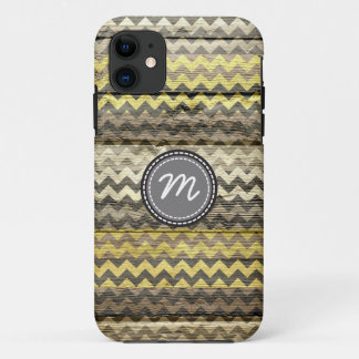 Coque Case-Mate iPhone Motif Chevron sur bois vintage #9