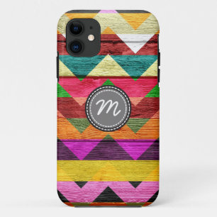Etui iPhone Case-Mate Motif chevron zig zag aztèque en bois #3