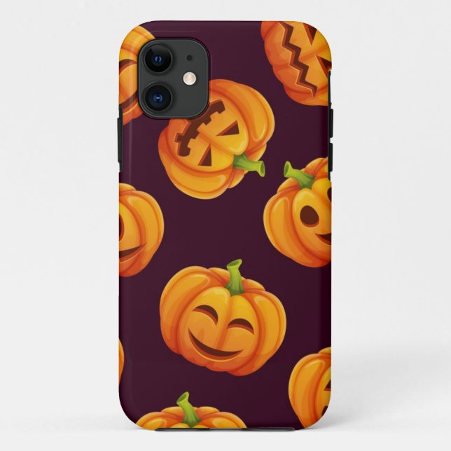 Coques Case-Mate iPhone motif citrouille (Dos)