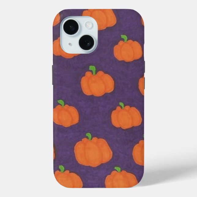 Coques Case-Mate iPhone Motif Citrouille Purple Fall (Verso)
