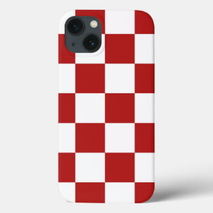 Coque Case-Mate iPhone Motif classique à carreaux rouges et blancs