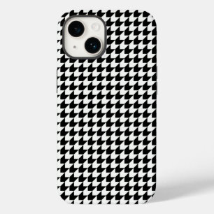 Coque Case-Mate iPhone Motif classique noir en houndstooth