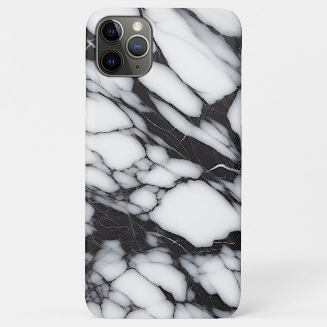 Coques Case-Mate iPhone Motif Classique Noir Et Marbre blanc (Dos)