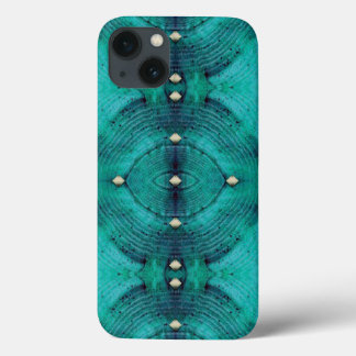Case-Mate iPhone Case Motif clouté de plancher dans des bleus d'Aqua